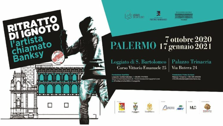 Ritratto di ignoto. L’artista chiamato Banksy mostra Palermo ottobre 2020 gennaio 2021 Palazzo Trinacria Loggiato di San Bartolomeo